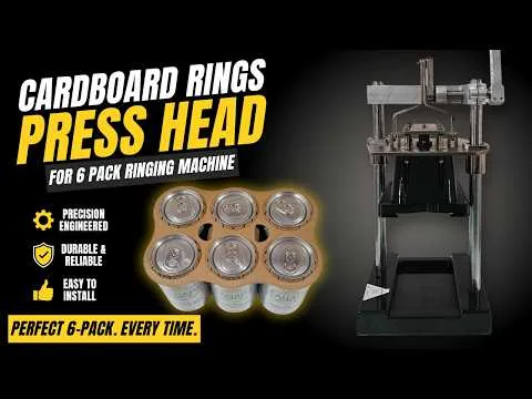 Watch Cardboard press head for a 6-pack ringing machine on YouTube