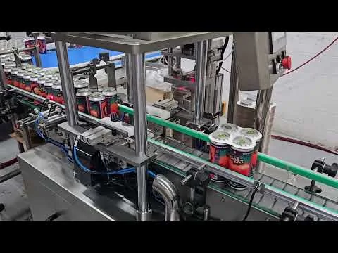 Watch Automated cardboard can ringing machine on YouTube
