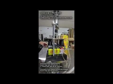 Watch Pneumatic can ringing machine on YouTube